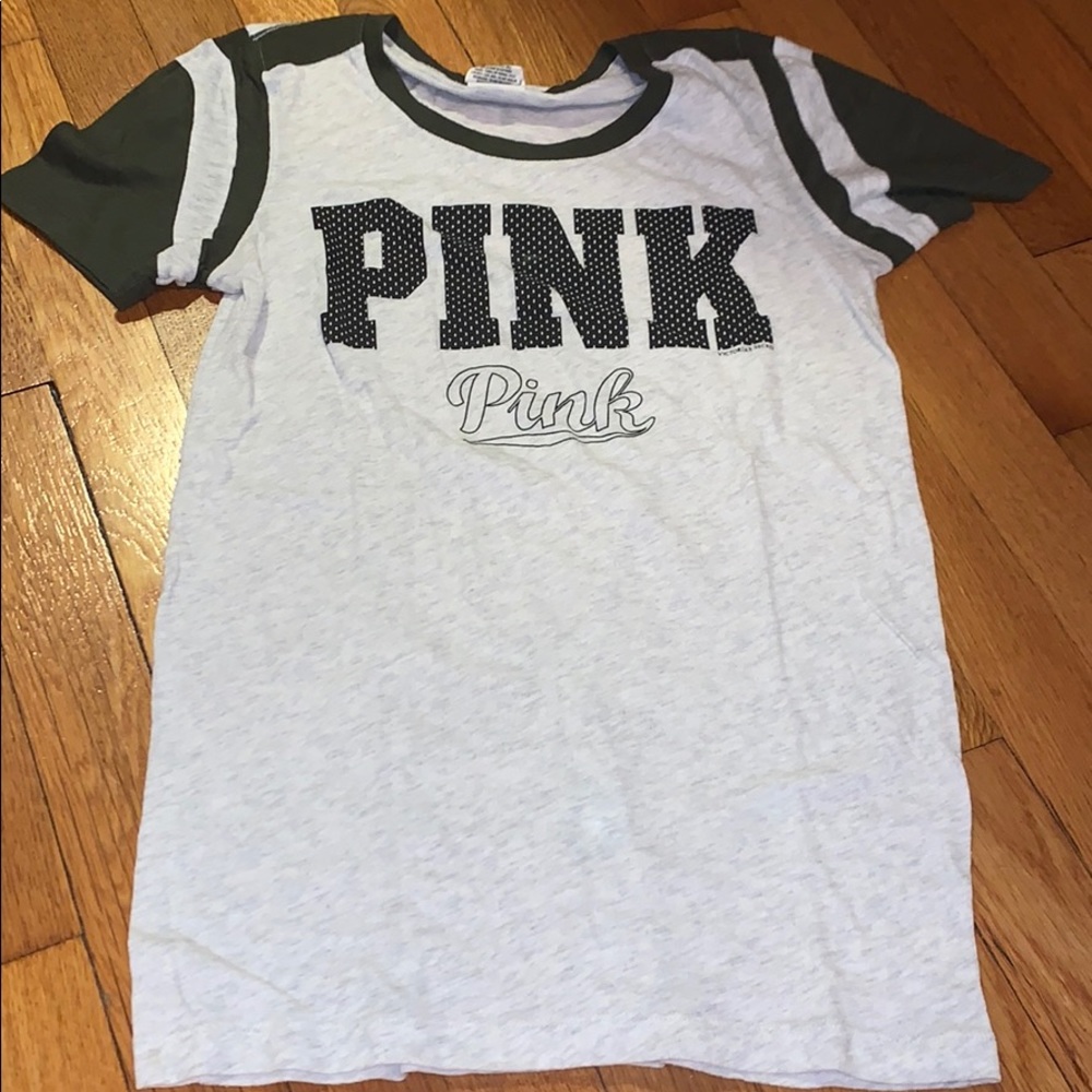 Pink baseball tee